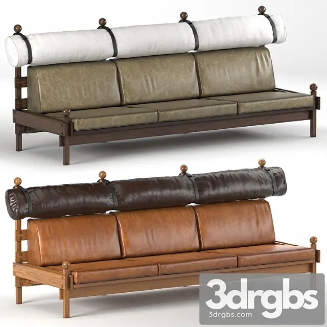 Sergio rodrigues tonic sofa 2 3D Model Download