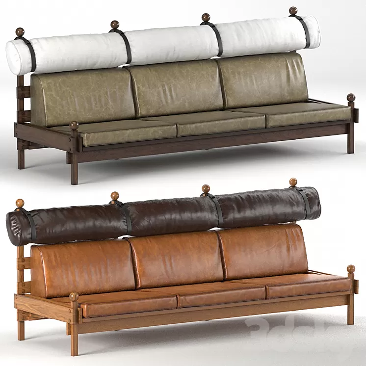 Sergio Rodrigues Tonic Sofa 3D Model Free Download