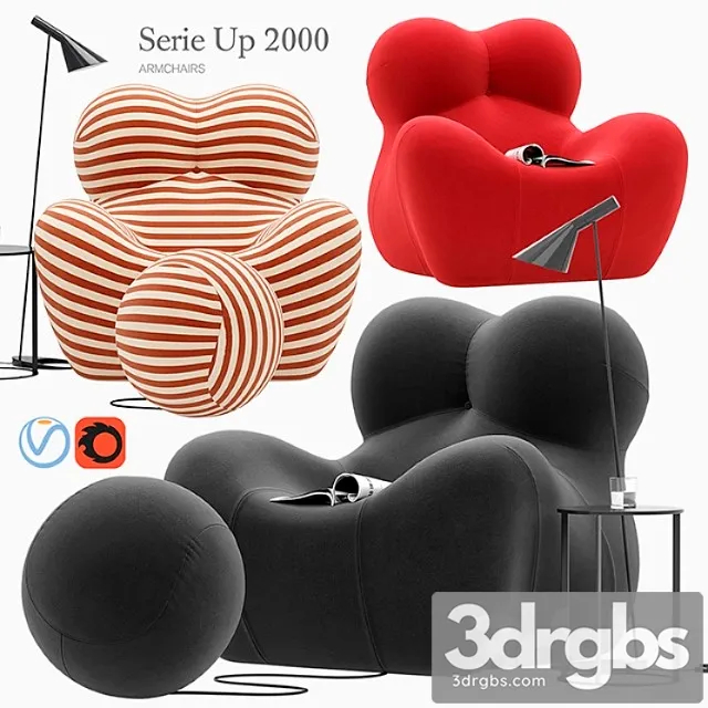 Serie up 2000 armchair 3D Model Download Serie up 2000 armchair 3D Model Download