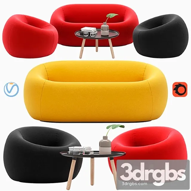 Serie Up 2000 Sofa 3D Model Download