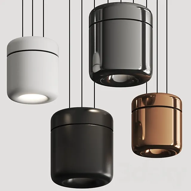Serien Lighting Cavity Pendant Lamps 3D Model