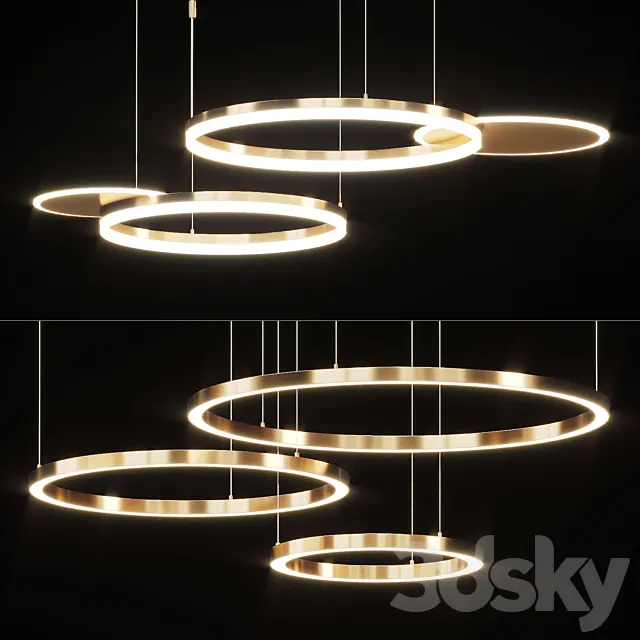 Series of LED ring light combinations 3DModel Series of LED ring light combinations 3DModel