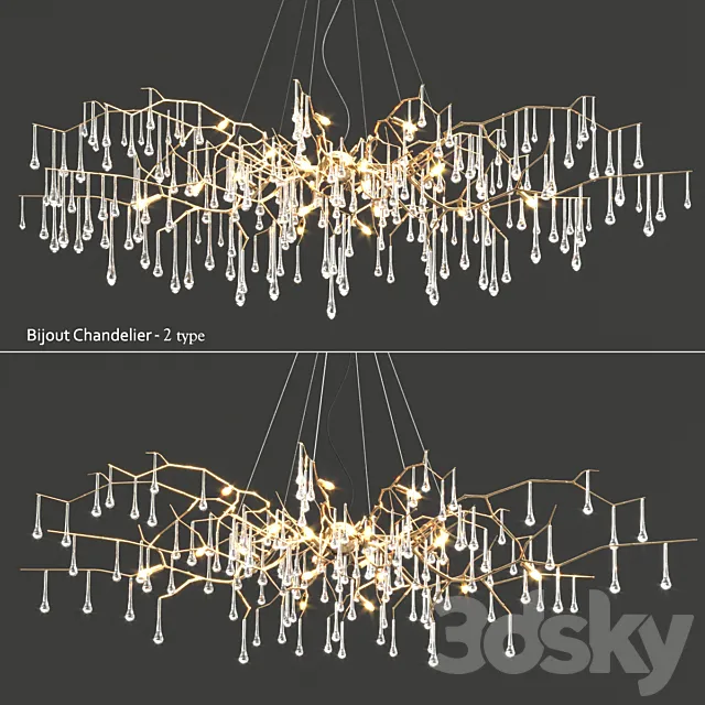 Serip Bijout Chandelier – 2 type 3DModel Serip Bijout Chandelier – 2 type 3DModel