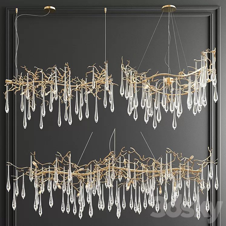 Serip Branching Collection – 3 type 3D Model Serip Branching Collection – 3 type 3D Model