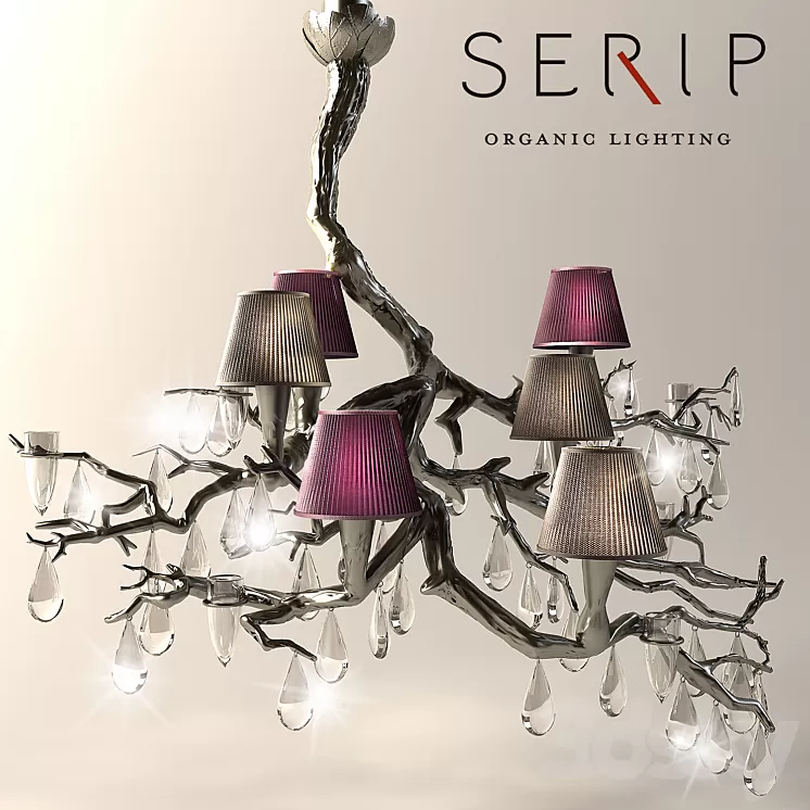 Serip Fascinium Chandelier CT-3196-6 3D Model Serip Fascinium Chandelier CT-3196-6 3D Model