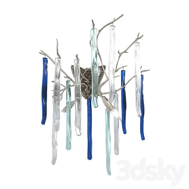 serip glass wall light glamor 3D Model