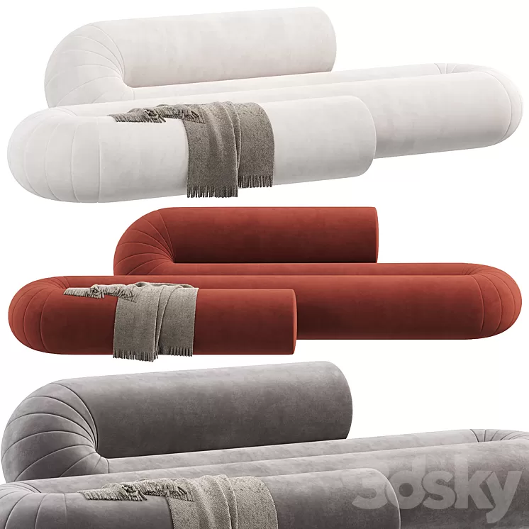 SERPENTINE Sofa by DANTE – Goods And Bads 3D Model Free Download