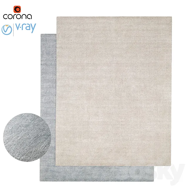 Serra Handwoven Rug 3D Model