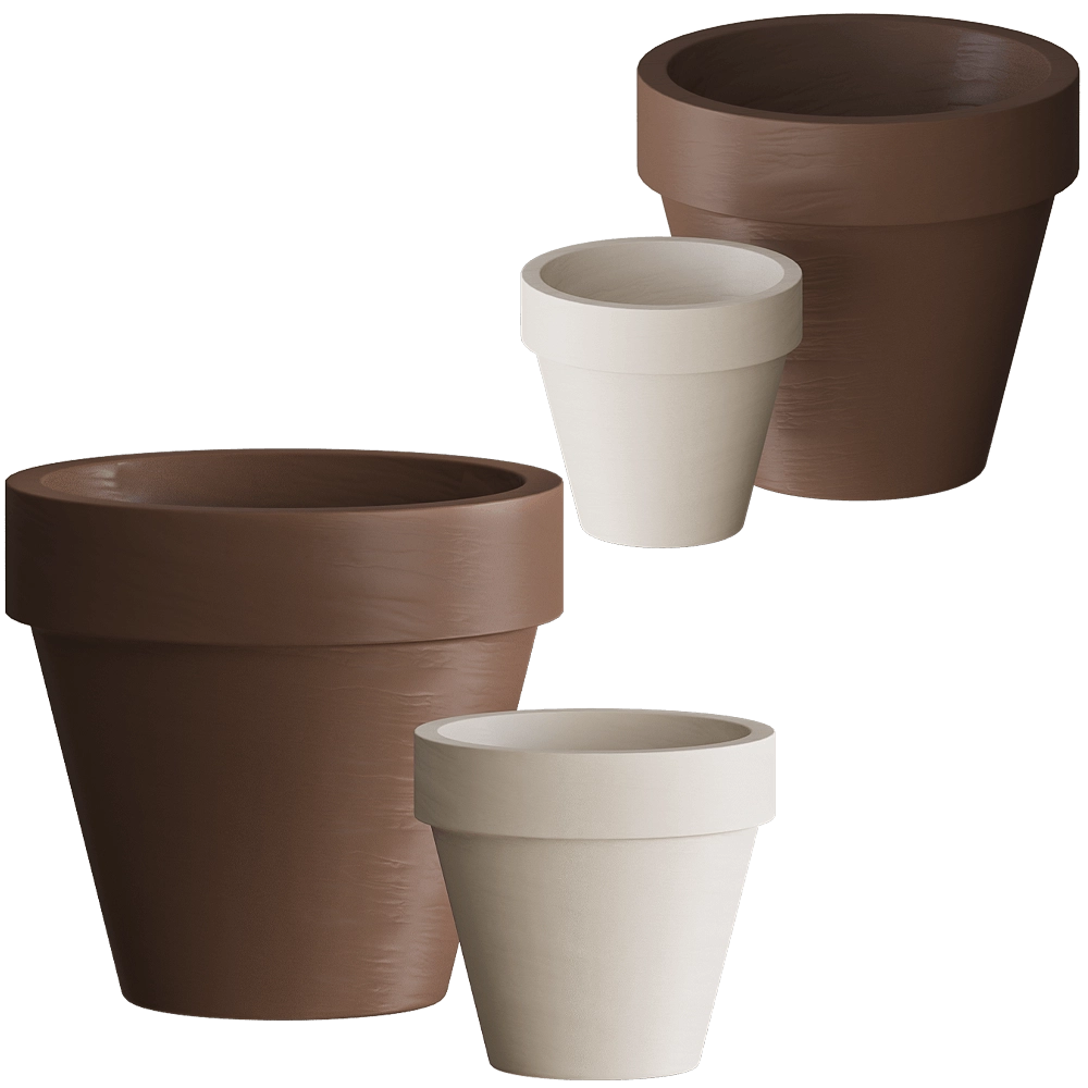 Serralunga – Bordato Liscio Planter 3D Model