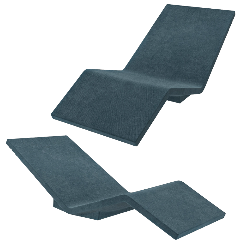 Serralunga – Lounger Aqua Moleskin 3D Model Serralunga – Lounger Aqua Moleskin 3D Model