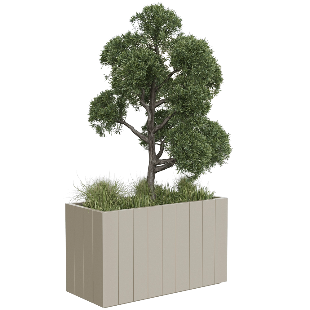 Serralunga – Planter Fence 3D Model