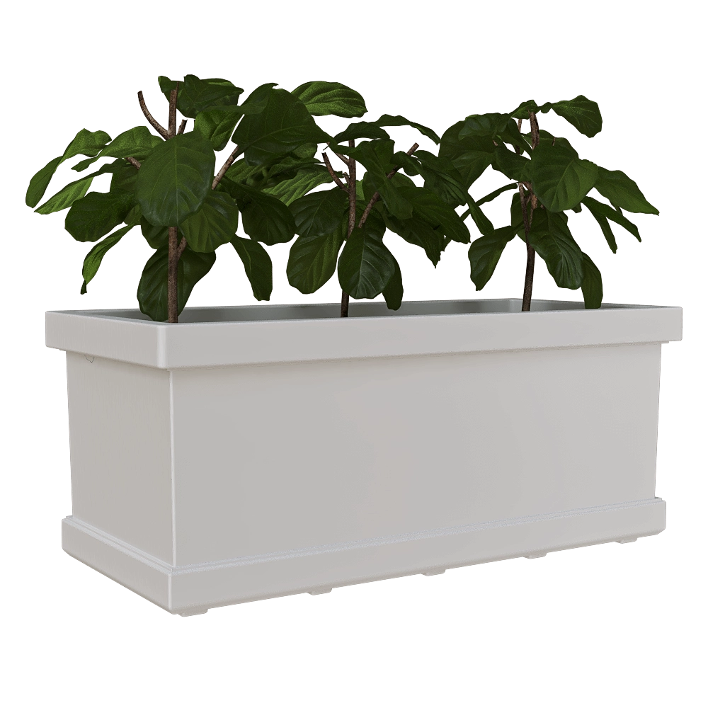 Serralunga – Planter Neoclassic Cassetta Liscia 3D Model