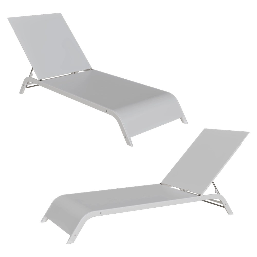 Serralunga – Sunbed Lazy Lettino Set of 2 3D Model