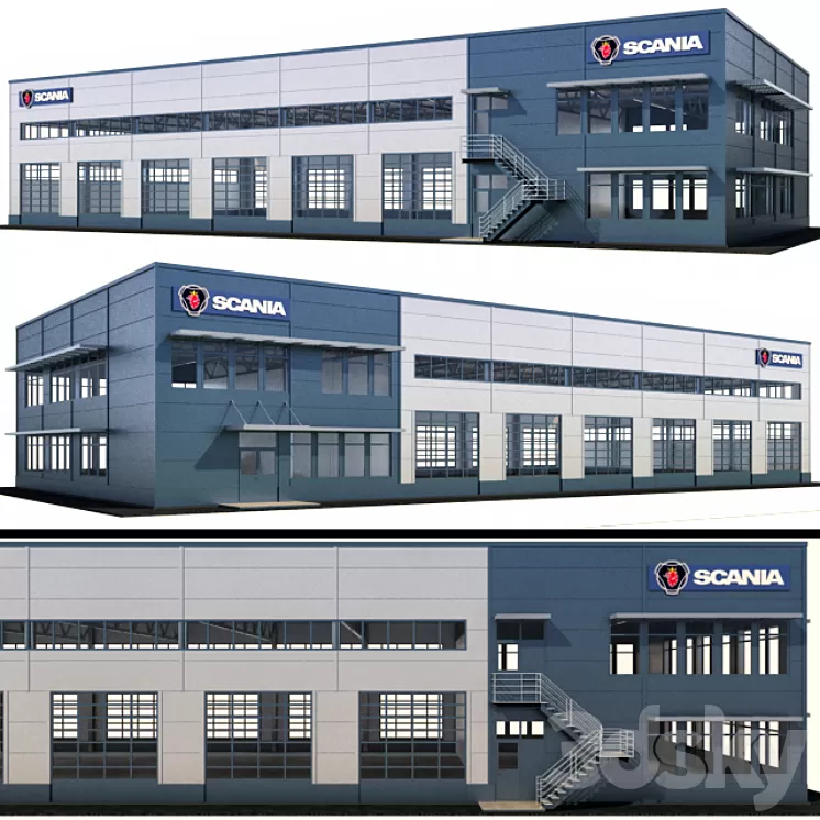 Service box for Scania trucks 3D Model