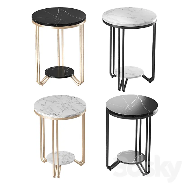 Serving table 100stolov 3D Model Serving table 100stolov 3D Model