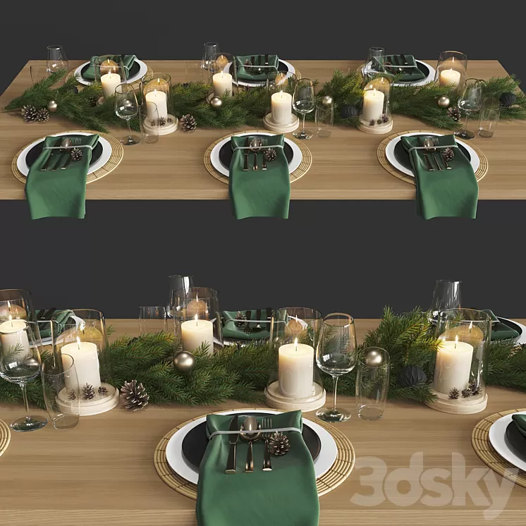 serving table set 003 3D Model Free Download serving table set 003 3D Model Free Download