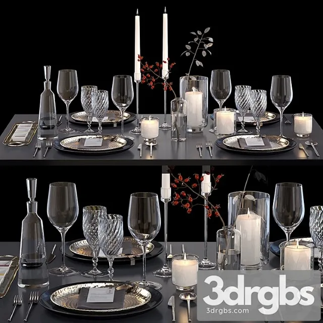 Serving with rose hips 3D Model Download