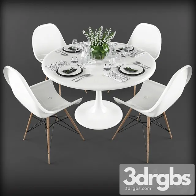 Servirovka Stola 02 2 3D Model Download