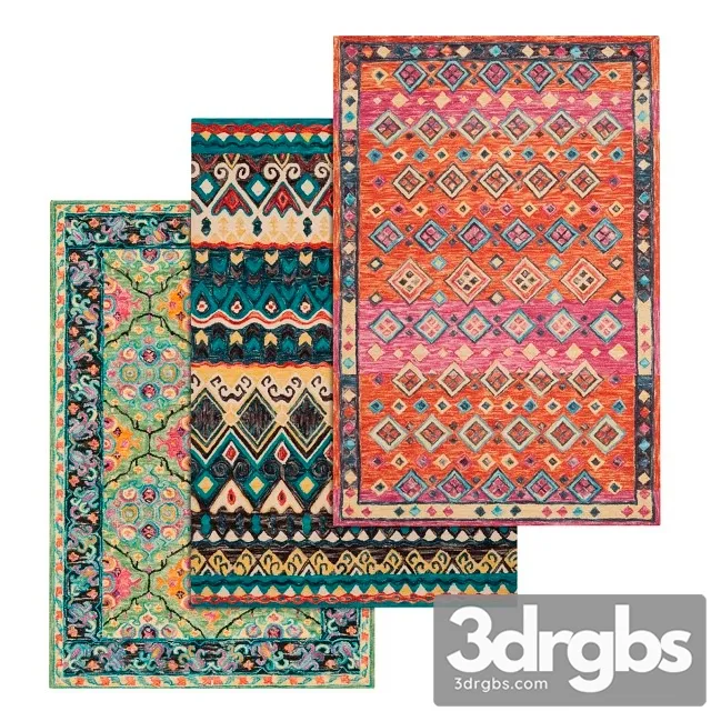 Set 42 Carpets 3D Model Download