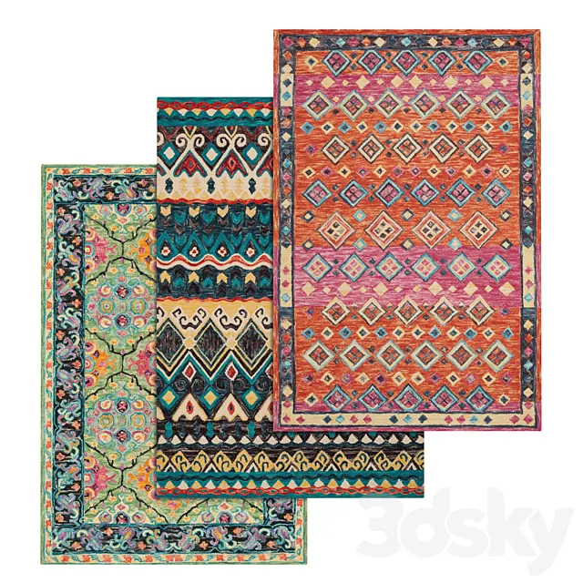 Set 42 carpets 3DModel Set 42 carpets 3DModel