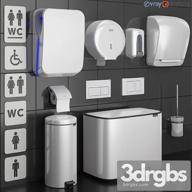 Set 73 White Grohe Jofel Brabantia Bxg Katrin Viega 3D Model Download