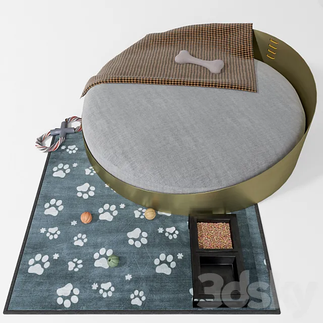 Set AMURA RIVER | Metal dogbasket 3D Model Set AMURA RIVER | Metal dogbasket 3D Model