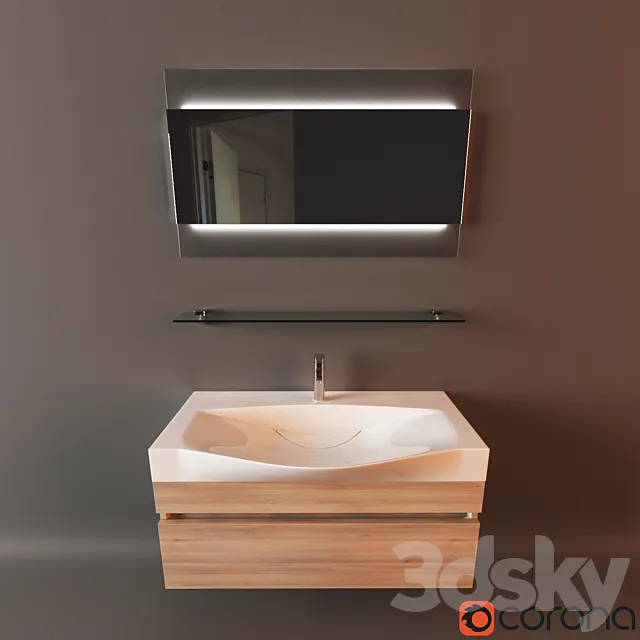 Set Aqwella Bergamo 3DModel Set Aqwella Bergamo 3DModel