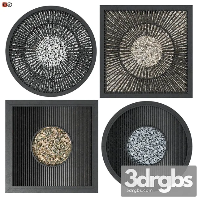 Set barrel grids for wood 04 3D Model Download