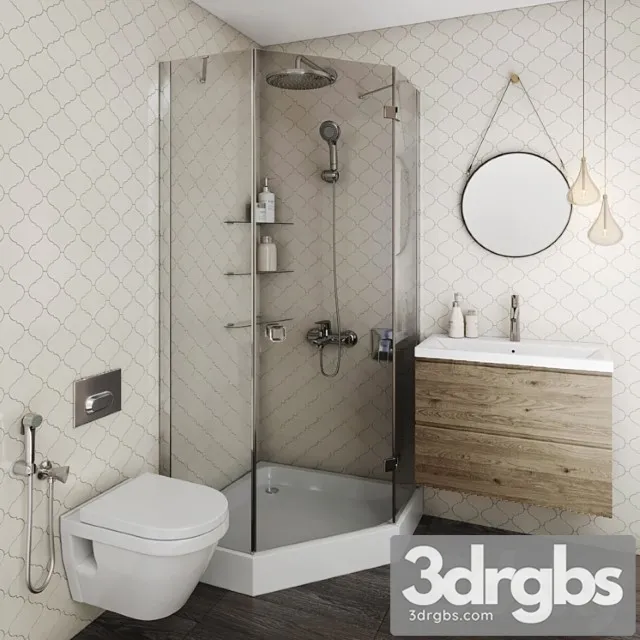 Set Bathroom 3 3D Model Download Set Bathroom 3 3D Model Download