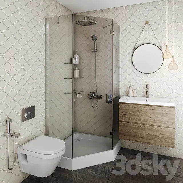 set bathroom 3 3DModel set bathroom 3 3DModel