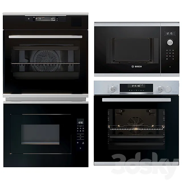 Set Bosch Electrolux 3D Model Set Bosch Electrolux 3D Model