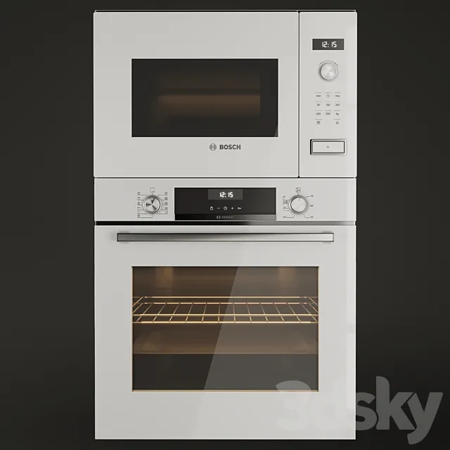 Set Bosch oven 3DModel Set Bosch oven 3DModel