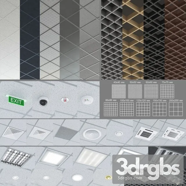 Set Celing 3D Model Download Set Celing 3D Model Download