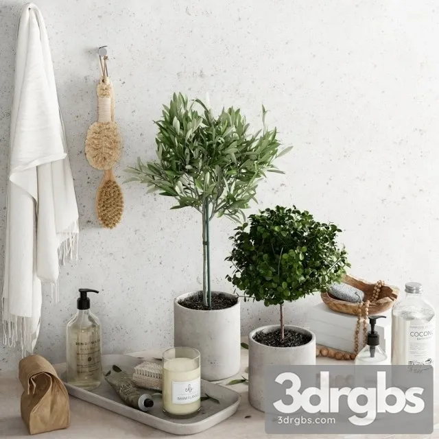 Set Decor Bathroom 2 3D Model Download