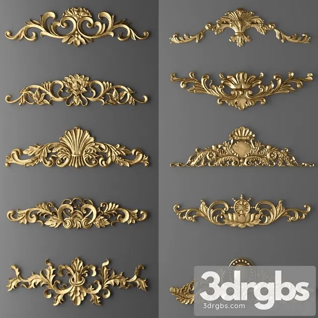 Set Decor Stucco 2 3D Model Download Set Decor Stucco 2 3D Model Download