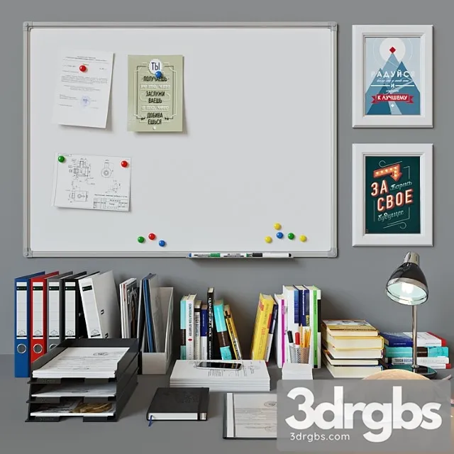 Set detail to the office 3D Model Download