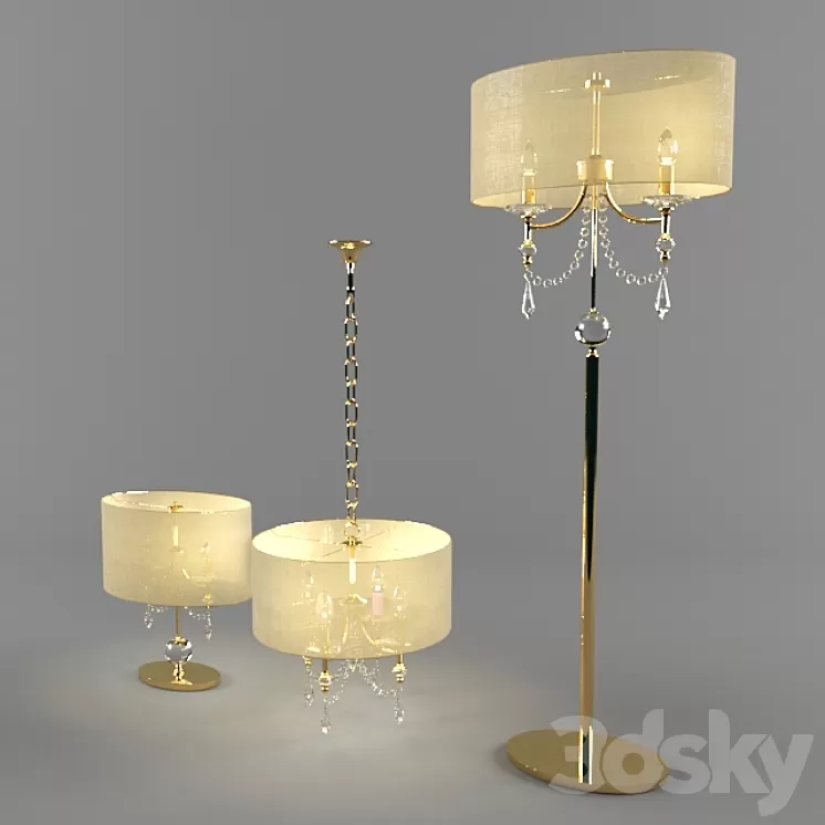 Set fixtures Paralume 3D Model Set fixtures Paralume 3D Model