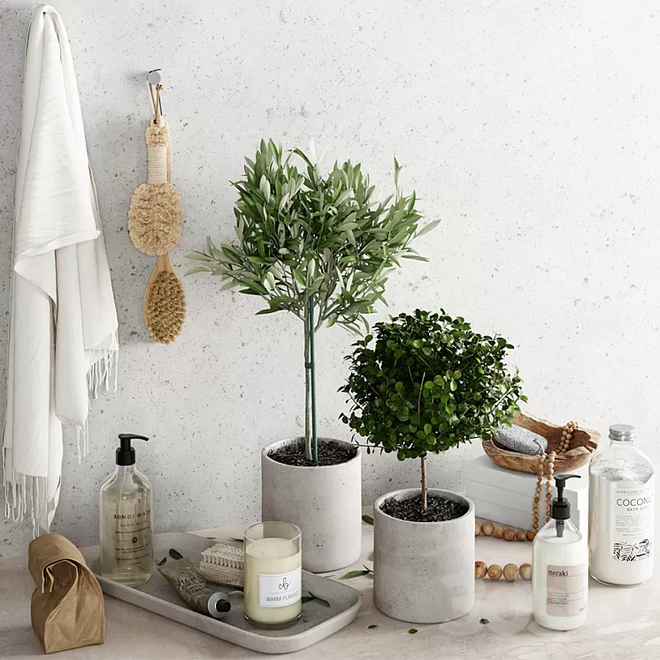 Set for bathroom 2 3D Model