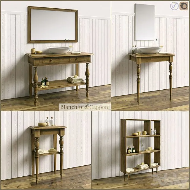 Set for bathroom BIANCHINI CAPPONI PROVENZALE 3D Model Set for bathroom BIANCHINI CAPPONI PROVENZALE 3D Model