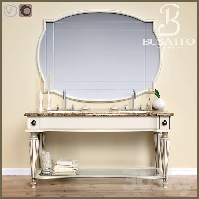 Set for bathroom BUSATTO BOHEME 3D Model Set for bathroom BUSATTO BOHEME 3D Model