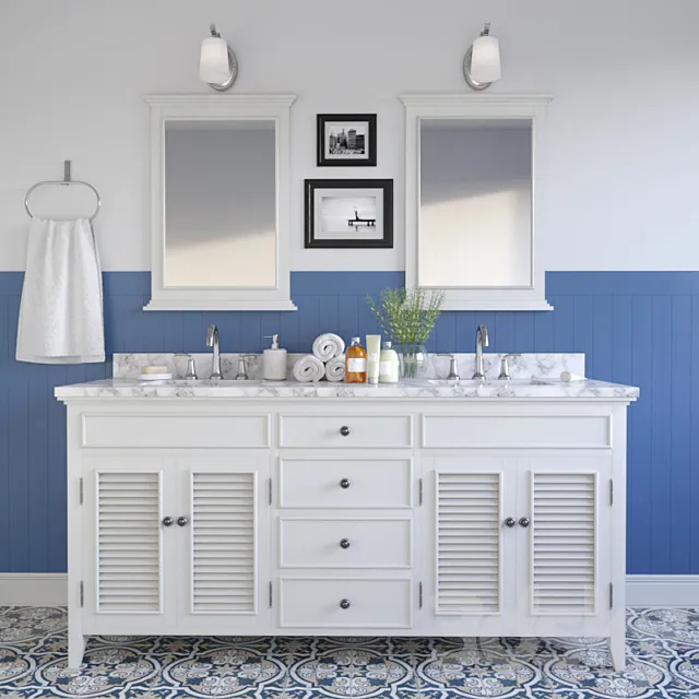 Set for bathroom Vinnova Piedmont 3D Model Set for bathroom Vinnova Piedmont 3D Model