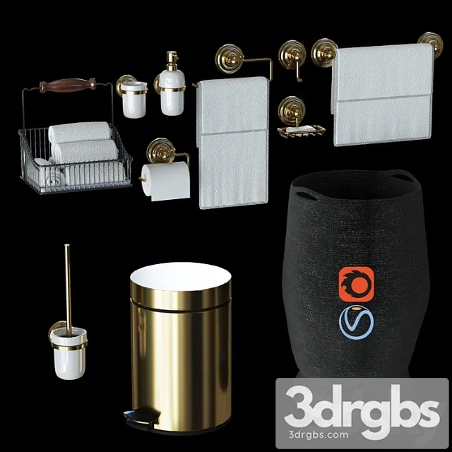 Set For Bathrooms 3D Model Download