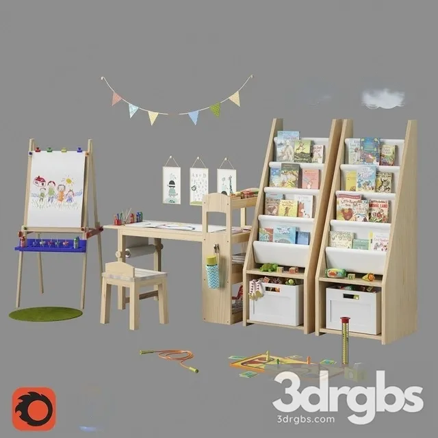 Set For Children 6 3D Model Download Set For Children 6 3D Model Download