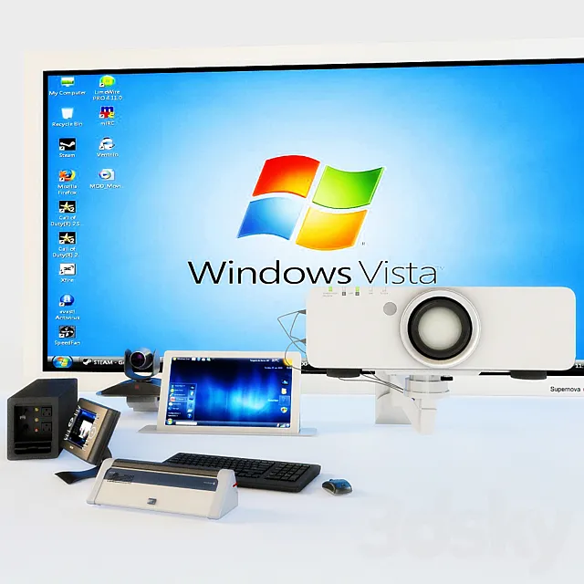 Set for Conference halls 3DModel