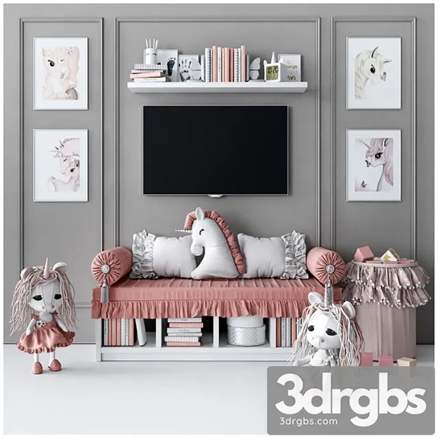 Set For Decorating A Children 3D Model Download