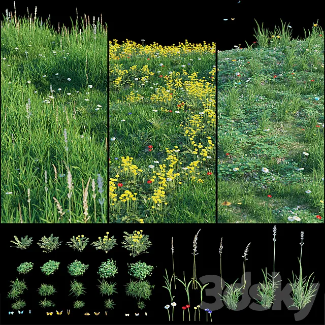 Set for landscaping 3 3DModel Set for landscaping 3 3DModel