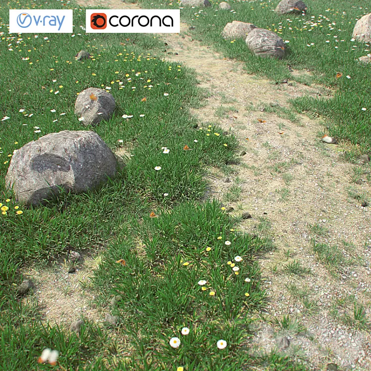 Set for landscaping 3D Model Set for landscaping 3D Model