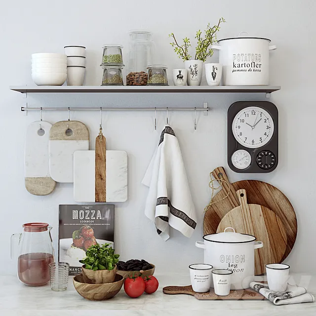 Set for M17 cuisine 3D Model