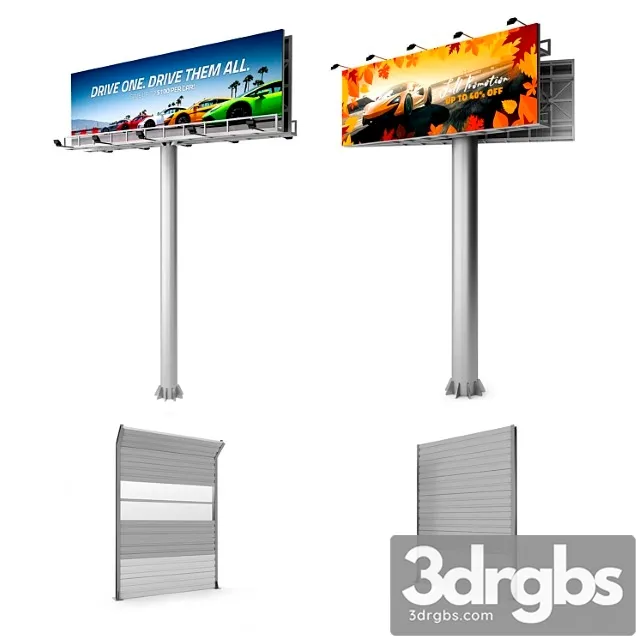 Set for motorway no. 2 3D Model Download