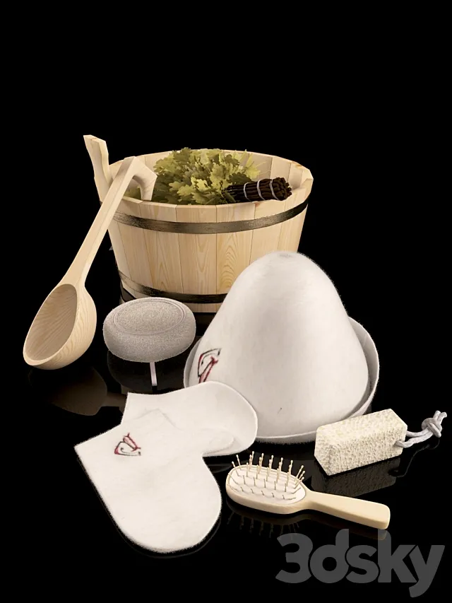 Set for saunas 3DModel Set for saunas 3DModel